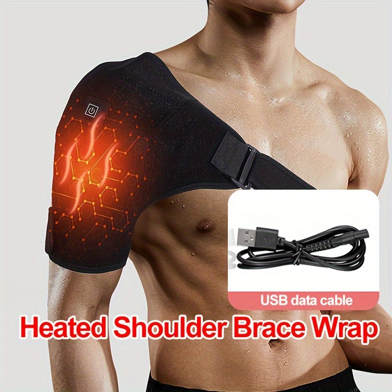 Relax Rejuvenate Usb Heated Shoulder Heating Pad Brace - Temu