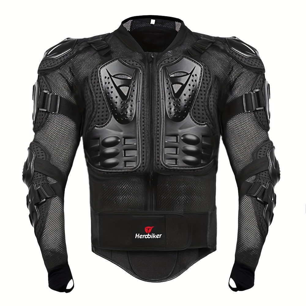 stanreset Veste de moto intégrale pour homme Armure Veste de moto intégrale  Motocross Racing Équipement de protection Moto Poitrine Coude Dos Épaule  Protecteur 