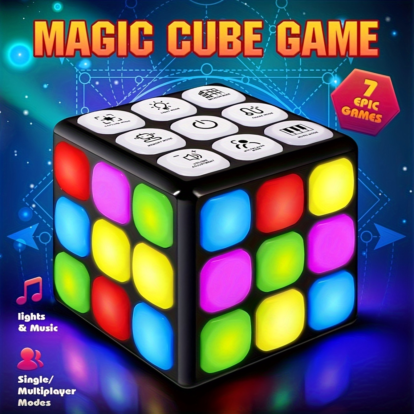Electronic Intelligent Music Magic Cube Educational Parent - Temu Canada