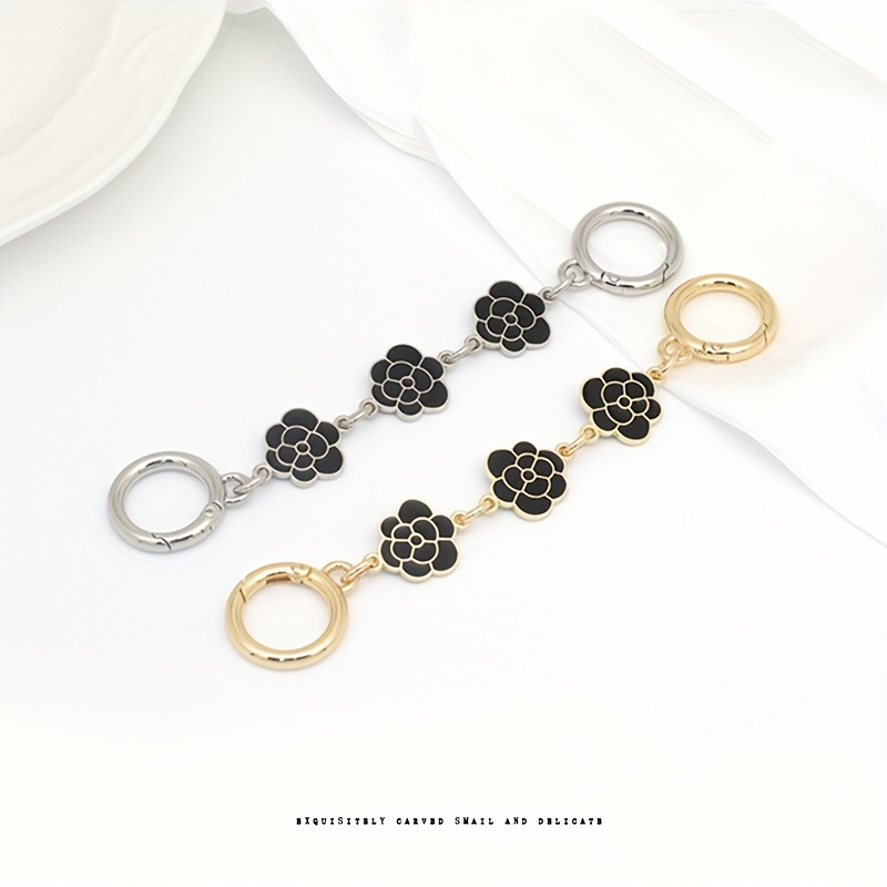 Camellia Flower Extension Chain Handbag Strap Extender