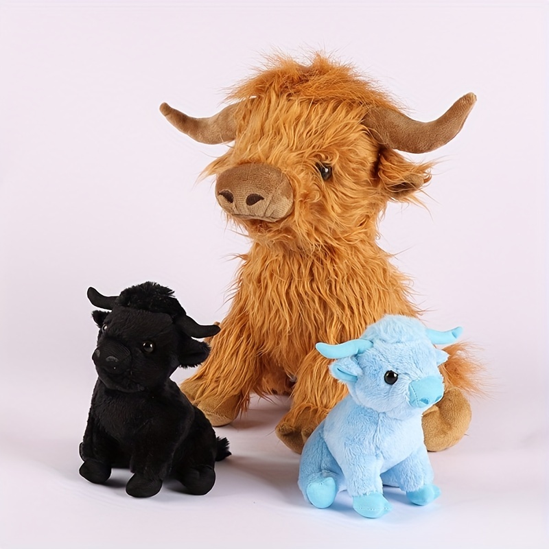 Simulation Highland Cow Plush Toy, Soft Stuffed Animal Doll With Two Mini Highland  Cow Mother Child Series Set Kawaii Animal Cattle Toy Funny Gifts For  Children - Temu Belgium