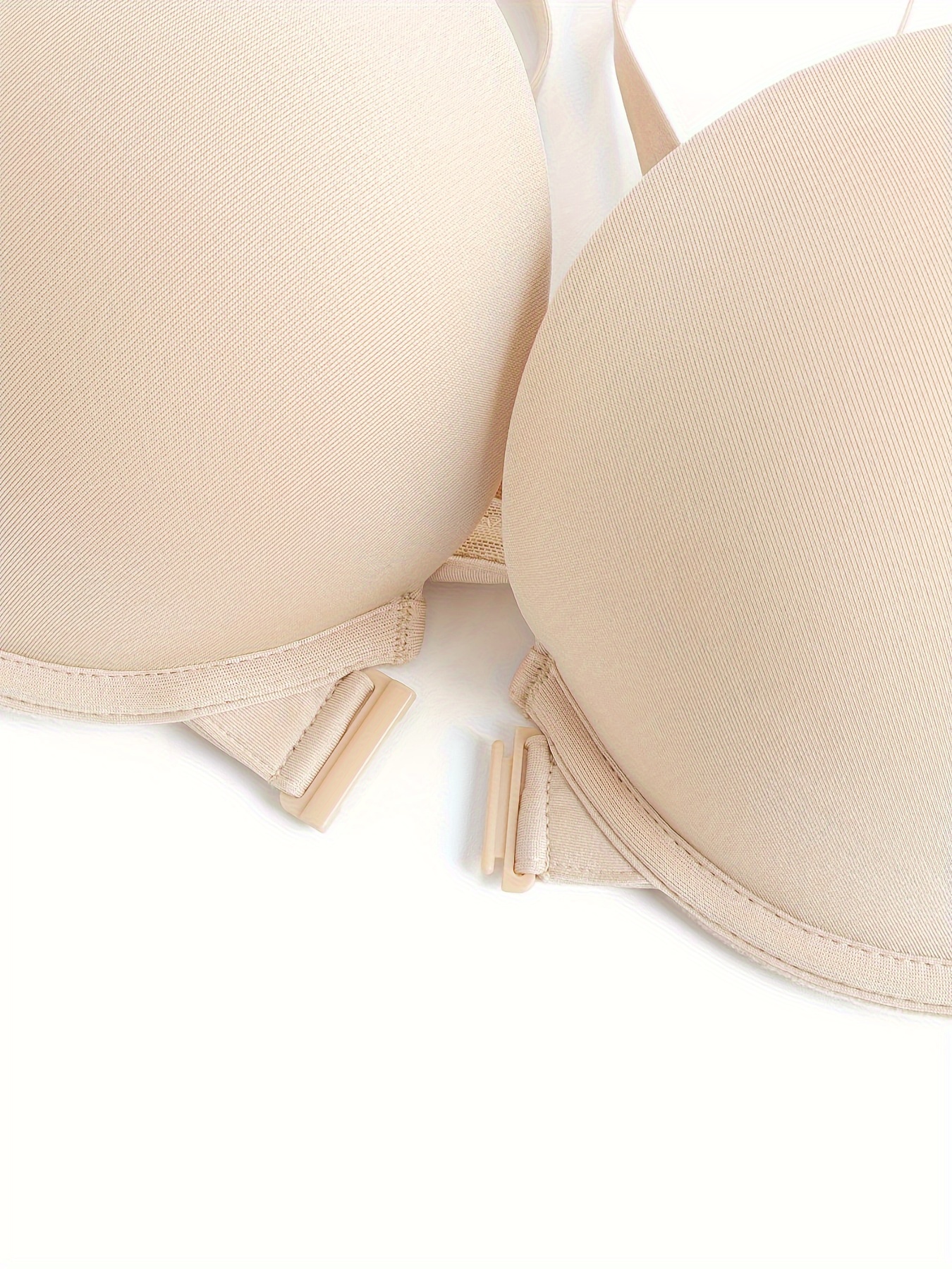 Front Close Push Up Bras for Women Plus Size Wirefree Bras Padded Bra Lace  Tank Sexy Front Closure Bralettes Cotton Beige at  Women's Clothing  store
