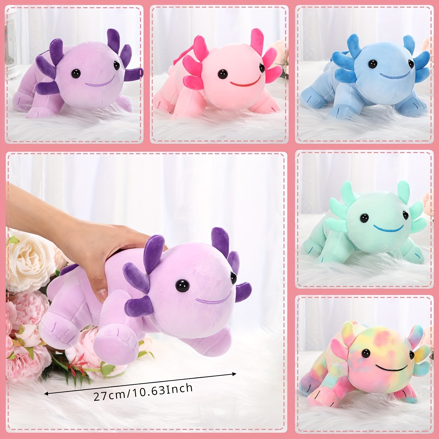 Buy Yamepuia Axolotl Plush Toys,Cute Axolotl Stuffed Animal, Kawaii Axolotl  Plushie Pillow,Pink Plush Toy Doll for Kids Birthday Home Decoration Online  at desertcartINDIA