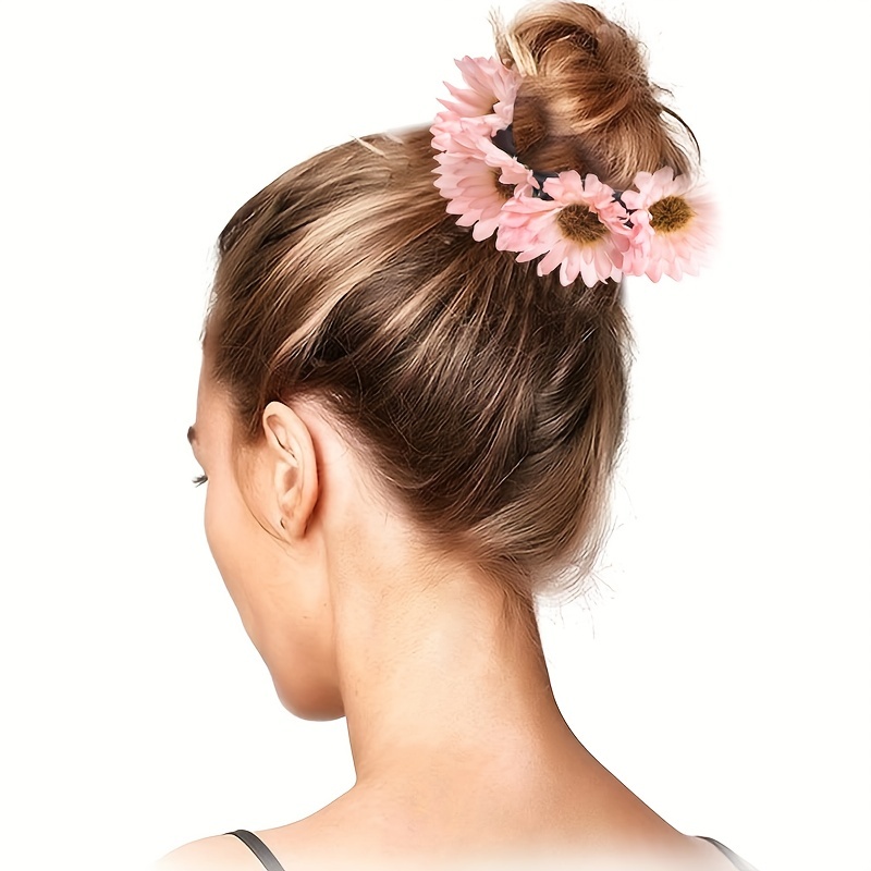 Boho Sunflower Hair Tie Elastic Hair Accessories