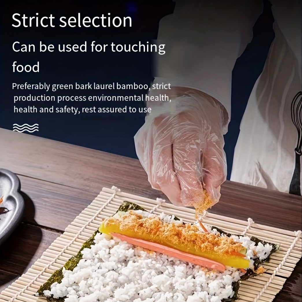 9pcs Bamboo Sushi Making Kit Includes Sushi Mold, Sushi Curtain
