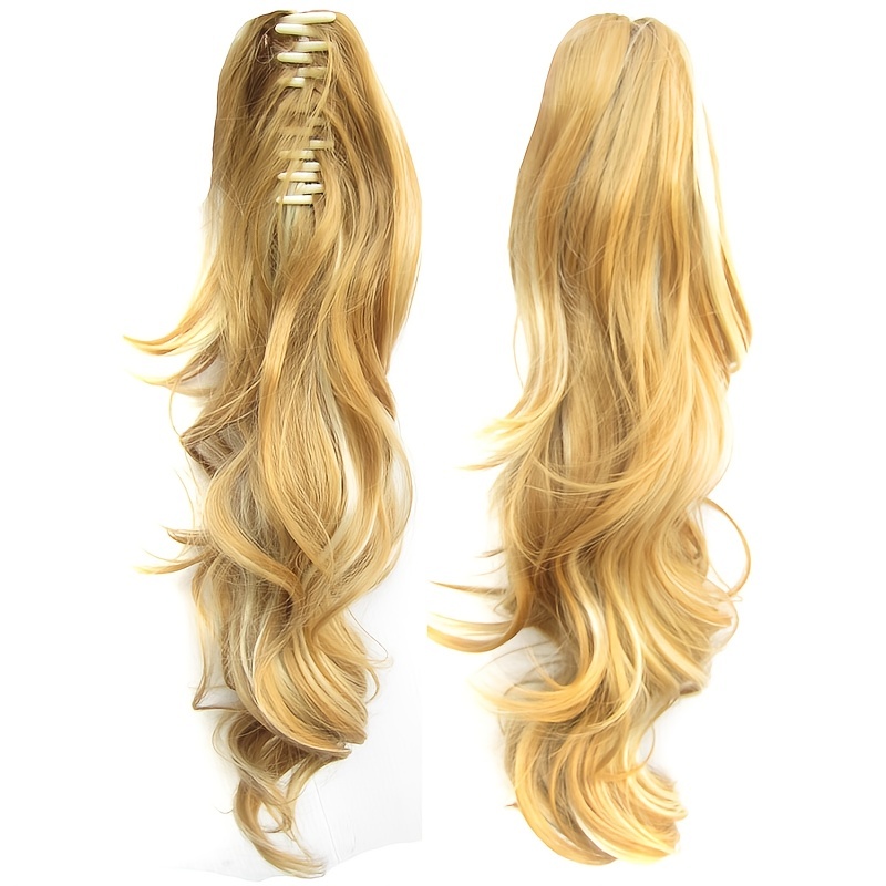 21in Plus Length Wavy Ponytail Clip In Claw Extension