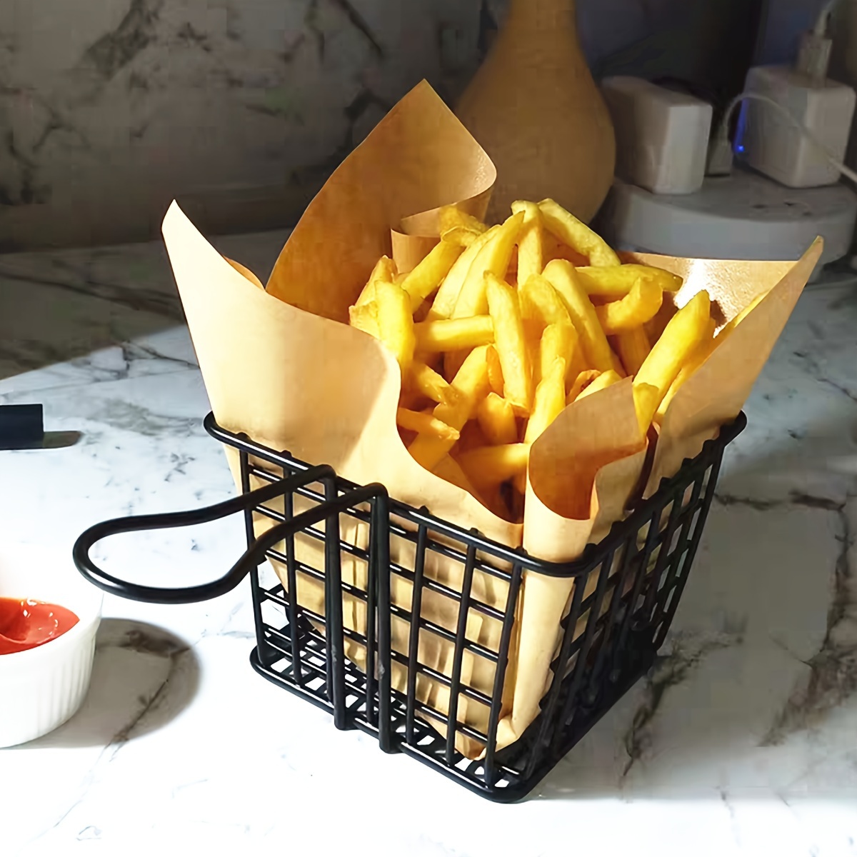 Bratkorb Pommes Frites Halter Chip Mini Korb Lebensmittel körbe