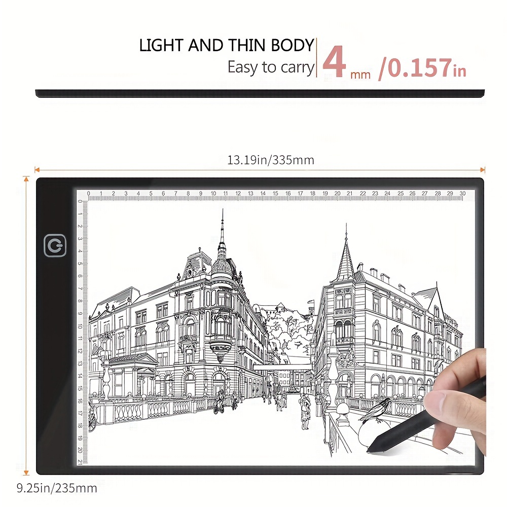 A4/A5 Anime Drawing Tablet Waterproof Adjustable LED Drawing