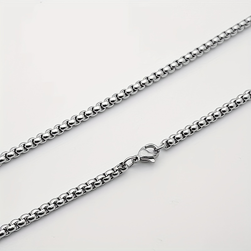 Men's Minimalist Stainless Steel Chain Necklace Accessories