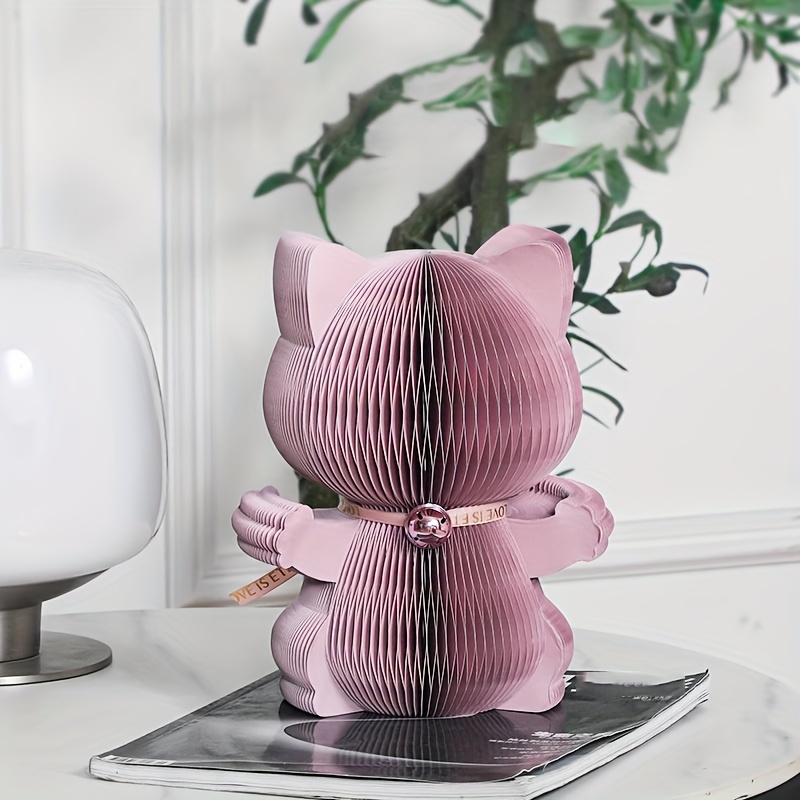 Paper Cute Lucky Cat Ornament Home Furniture Decoration Honeycomb