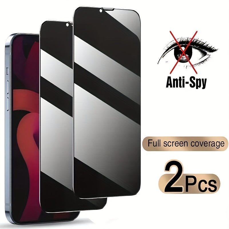 Full Cover Anti-Spy Screen Protector For iPhone 11 12 13 PRO MAX Privacy  Glass For iPhone 14 Pro 15 Pro Max XS XR Tempered Glass