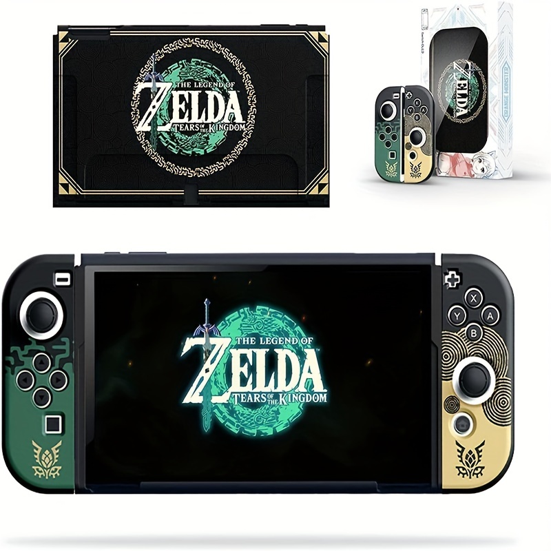 Nintendo Switch OLED Zelda Tears of The Kingdom with Case and