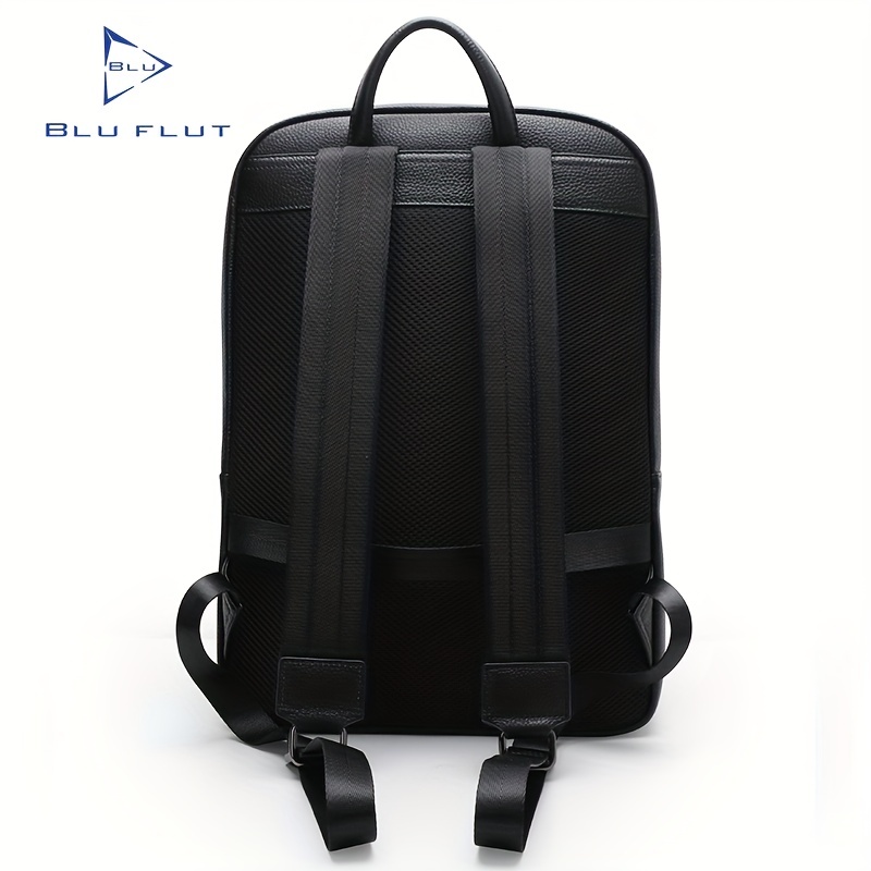 Blu Flut Mochila De Patrón De Cuadros Mochila De Moda De Cuero Genuino Para  Hombres Gran Capacidad Mochila De Alta Calidad Para Viajes Estudiante  Mochila Escolar Daypack