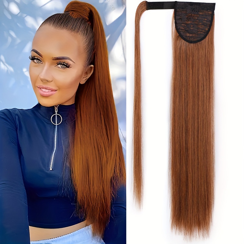 Long Straight Hair Extension For Women Natural Looking - Temu