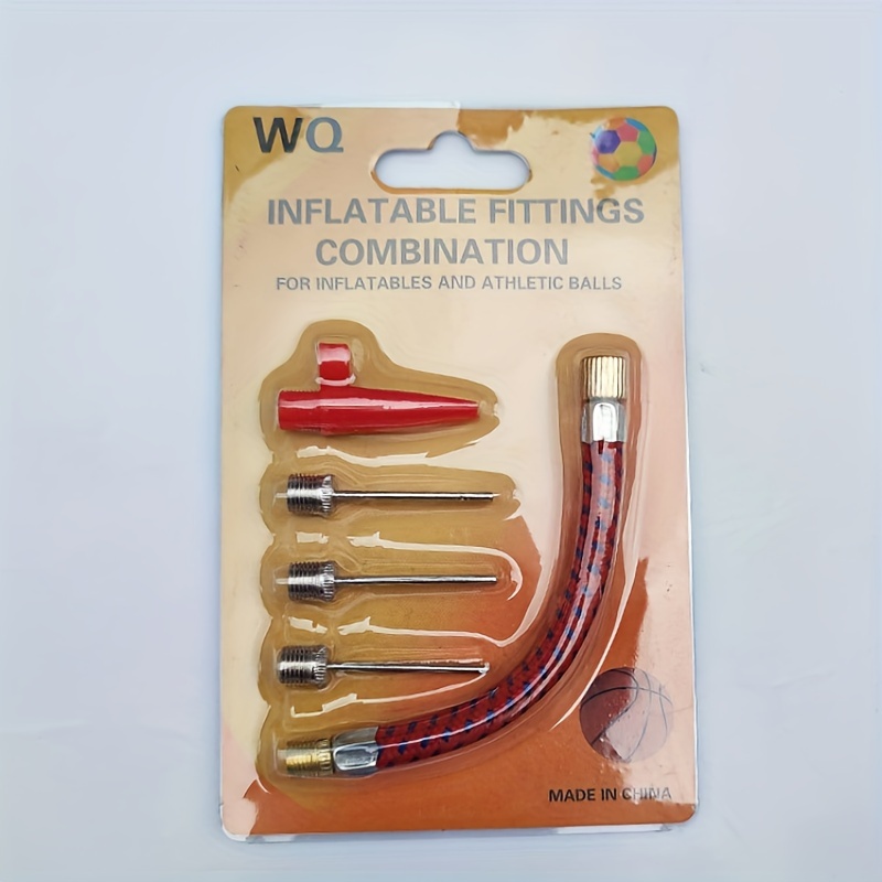 

Ensemble de raccords gonflables WQ, kit de buses de pompe à air en plastique universel pour gonflables et ballons de sport - Adaptateurs d'aiguille de gonflage polyvalents