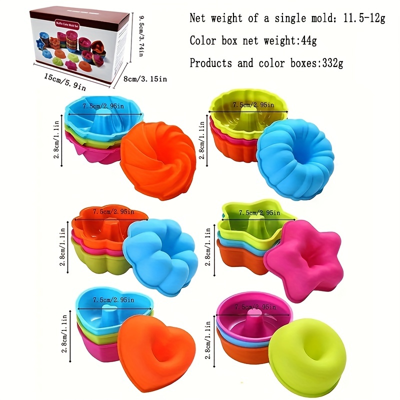 To encounter 24Pack Silicone Molds, Nonstick 3 inches Silicone Donut Mold,  Silicone Baking Cups, Silicone Donut Pan, Muffin, Jello, Bagel Pan, Oven