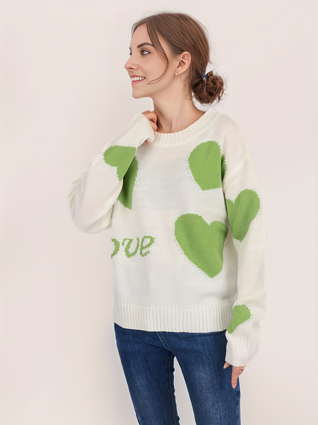 Heart Sweater - Temu