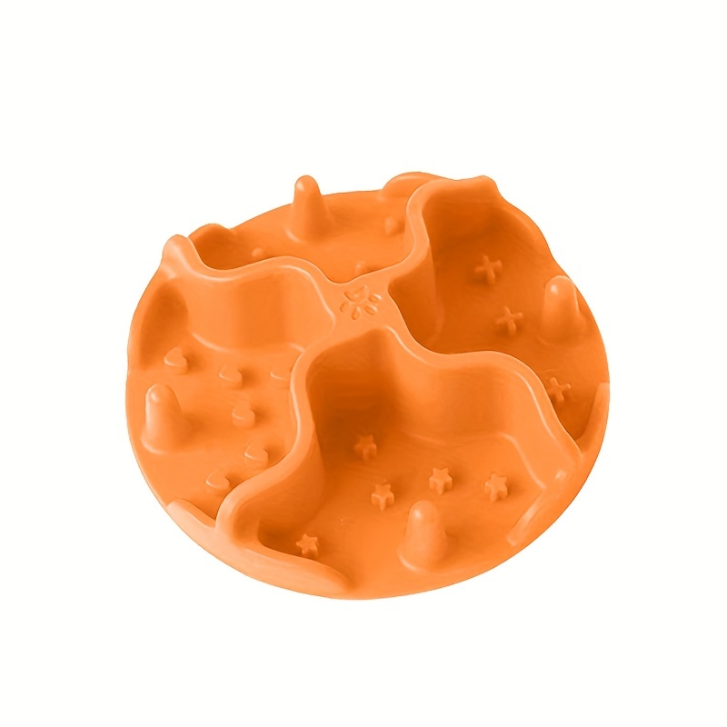 Silicone Slow Feeder Dog Bowl Insert - Dog Puzzle Feeder with Suction Cups - Cuttable Fit for All Dog Food Bowls Slow Feeder Insert Gray