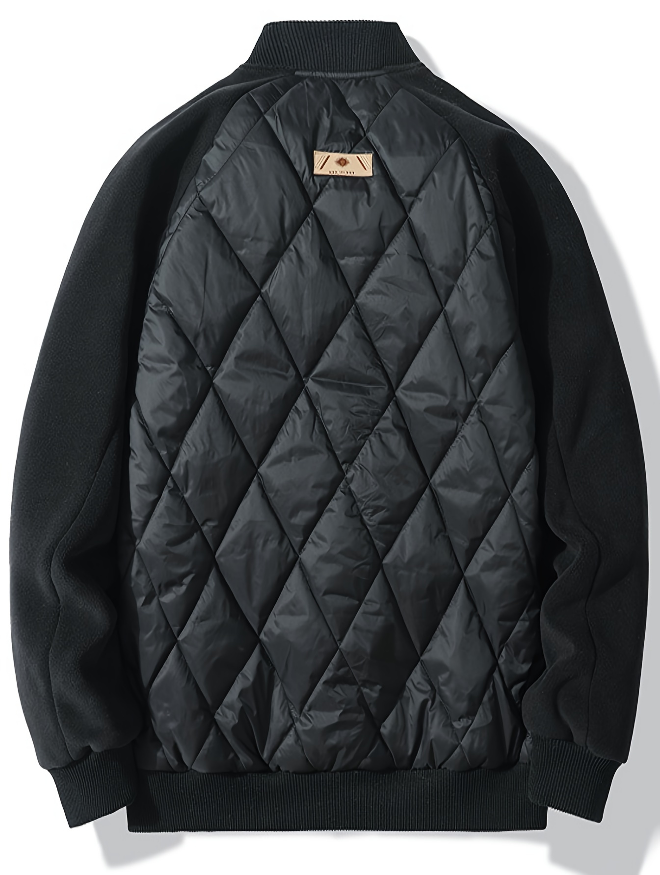 Chic Lightweight Winter Quilted Jacket Men's Casual Baseball - Temu