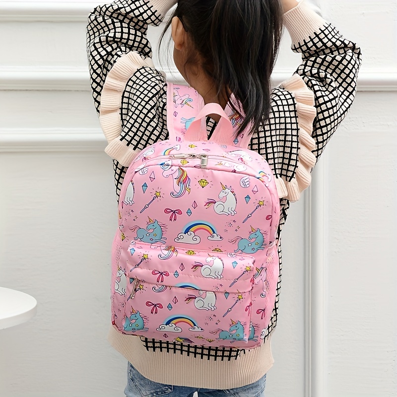 Kids Cartoon Backpack Large Capacity Lightweight Travel School Bag