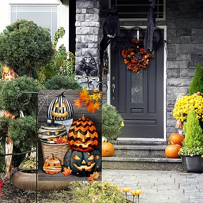 イタリアグッビオ蓋つき陶器かめ入れ物手描き花蝶インテリア