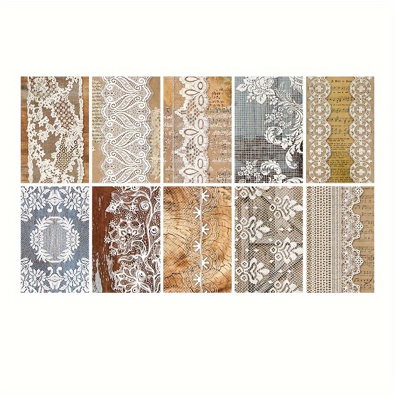 Pet Tape Lace Monogatari Series Light Retro Lace Decorative - Temu