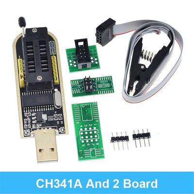 Original CH341A 24 25 Series EEPROM Flash BIOS USB Programmer Module + SOIC8 SOP8 Test Clip For EEPROM 93CXX / 25CXX / 24CXX