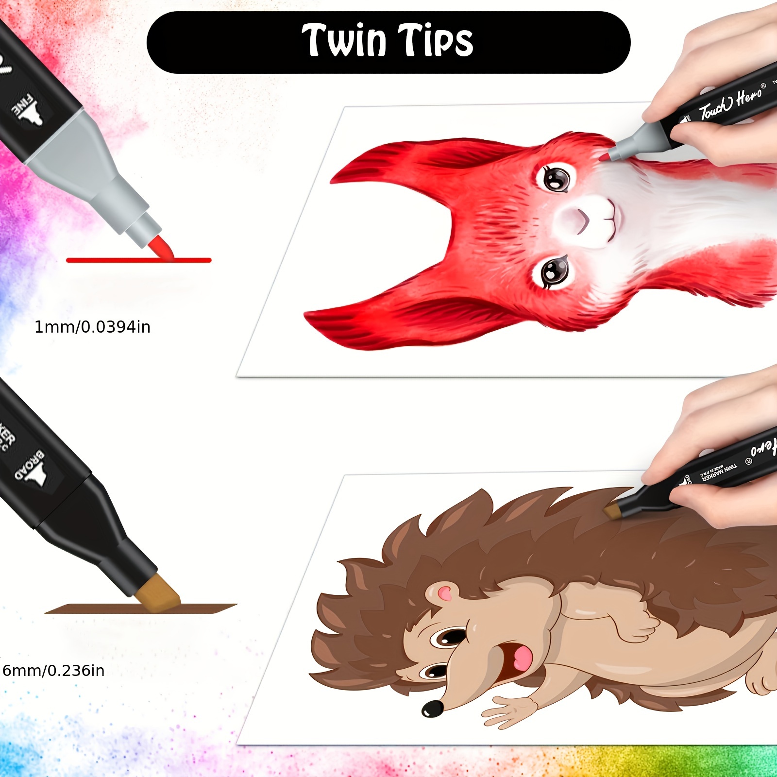 Xsg 80+1 Colors Alcohol Brush Markers, Dual Tip Artist Brush Tip Sketch  Pens Art Marker Set For Adult Coloring - Temu Cyprus