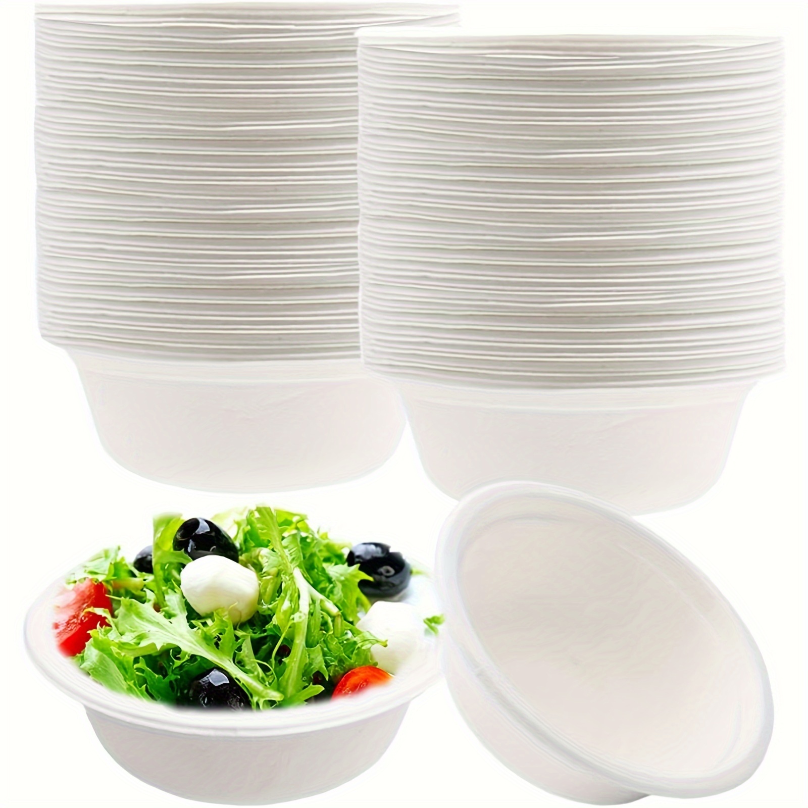  SUT 150PCS Compostable Paper Plates Heavy Duty 10 INCH,  Disposable biodegradable plates Made of Premium Natural Eco-Friendly  Bagasse, Paper Dinner Plates for Parties : Health & Household