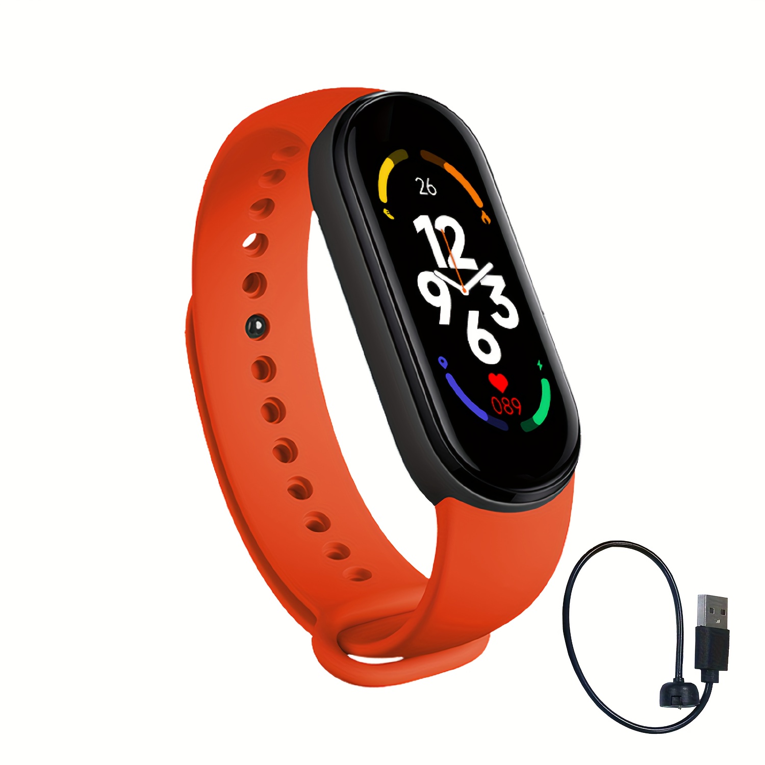 M7 Smart Band 7 スマートウォッチ android、iOS対応 - 腕時計(デジタル)