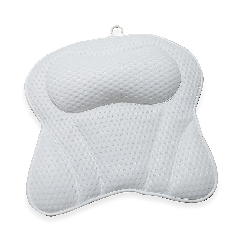 Bath Pillow Ultra Thick Ergonomic Spa Pillow with Neck Shoulder Back  Support