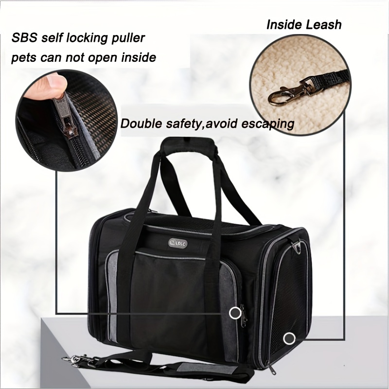 Expandable Pet Carrier Collapsible Dog Travel Bag Cats Dogs Temu