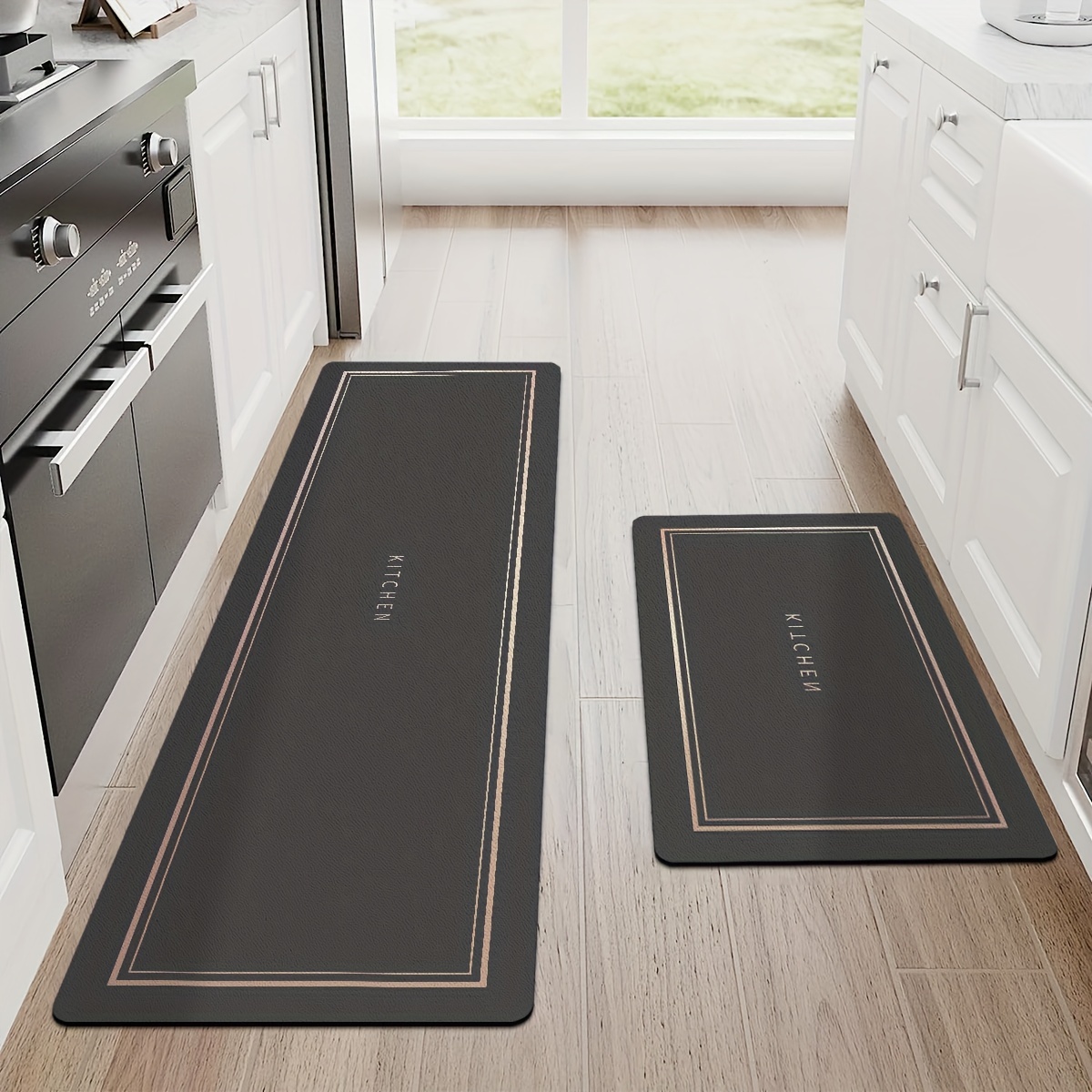 Super Absorbent Non slip Kitchen Mat Easy To Clean And Dirt - Temu