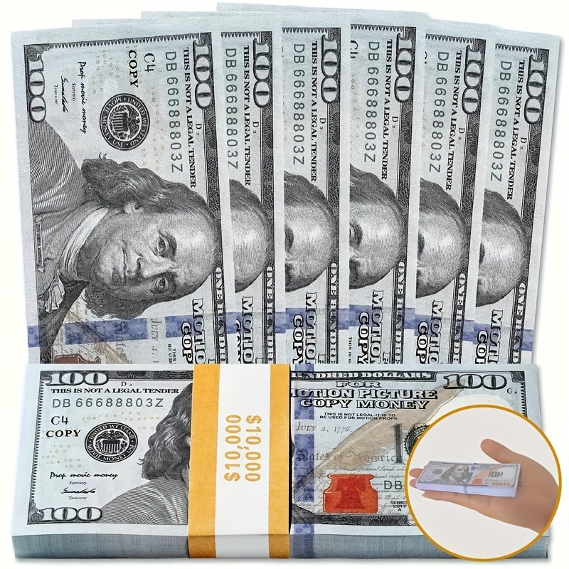 100 PCS/Pack Party Supplies Fake Money Banknote 500 Euros Realistic Toy Bar  Props Copy Currency Movie Money Faux-billets