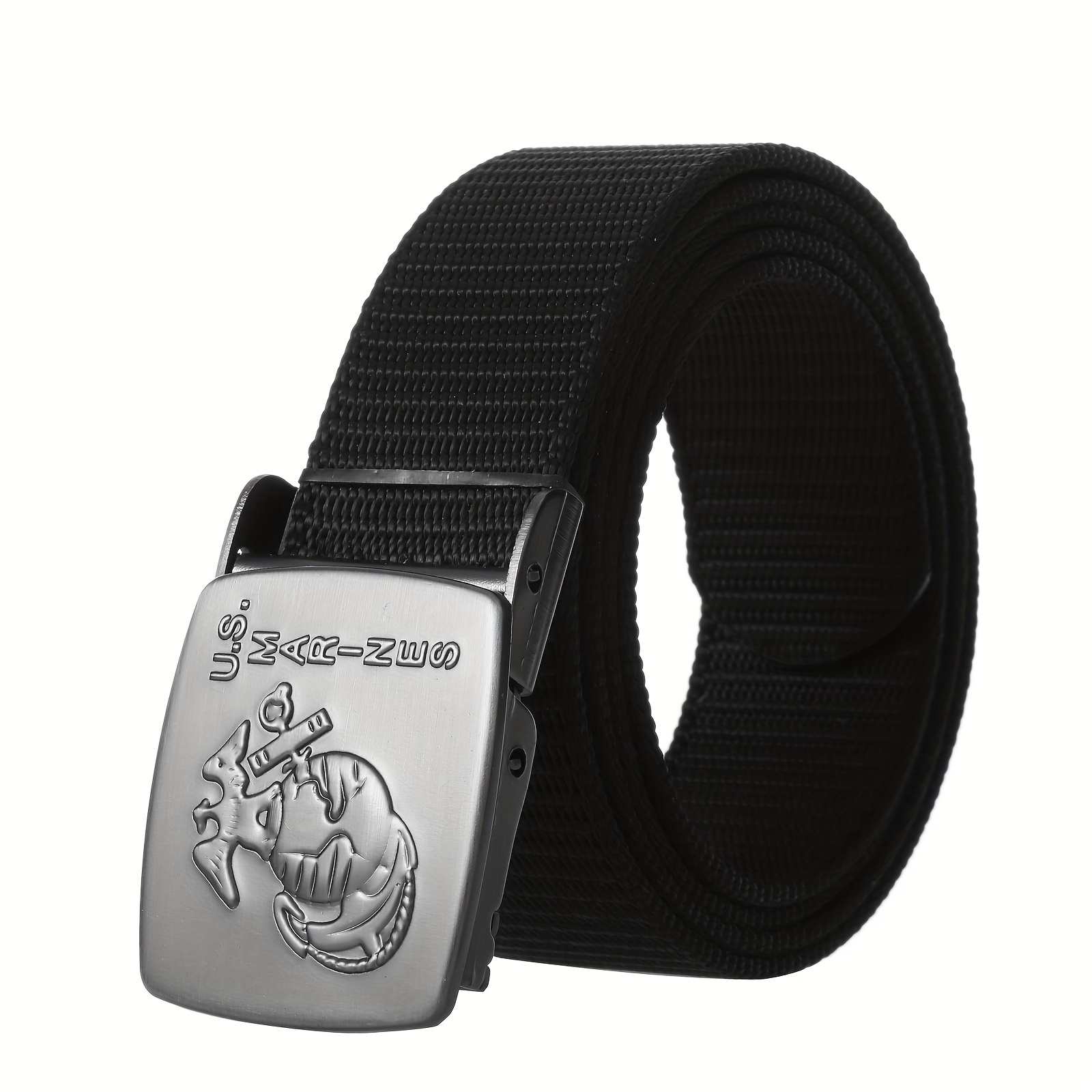 Polyester Fiber Belt with Automatic Buckle for Men
