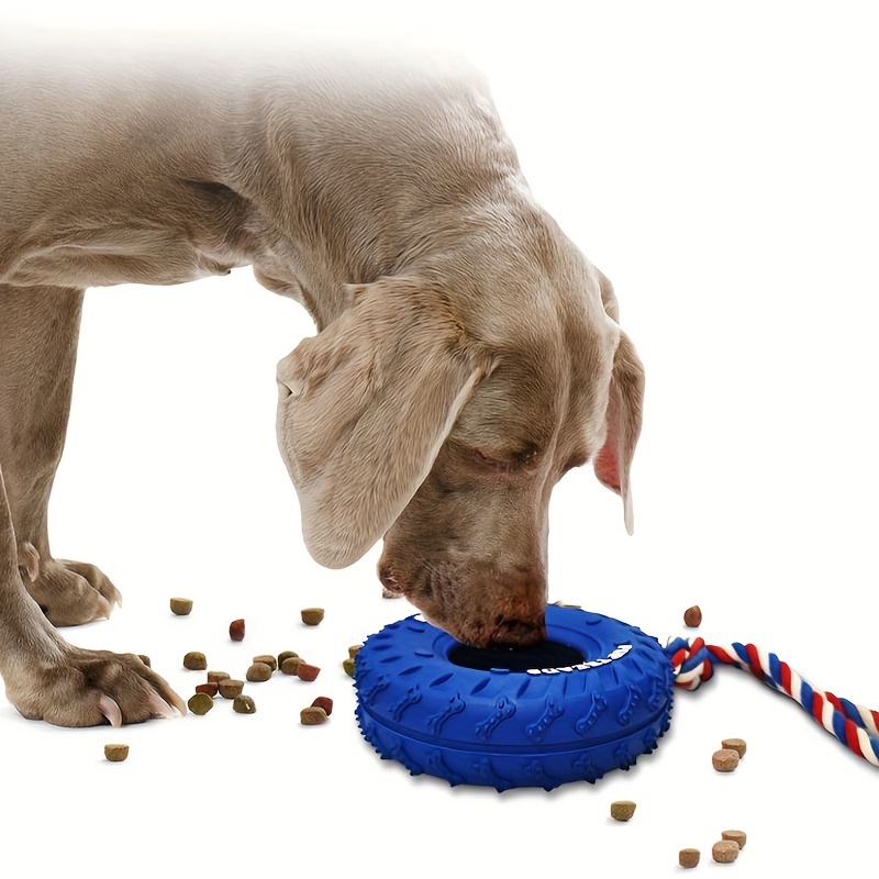 Silicon Dog Tug Toy Feeder