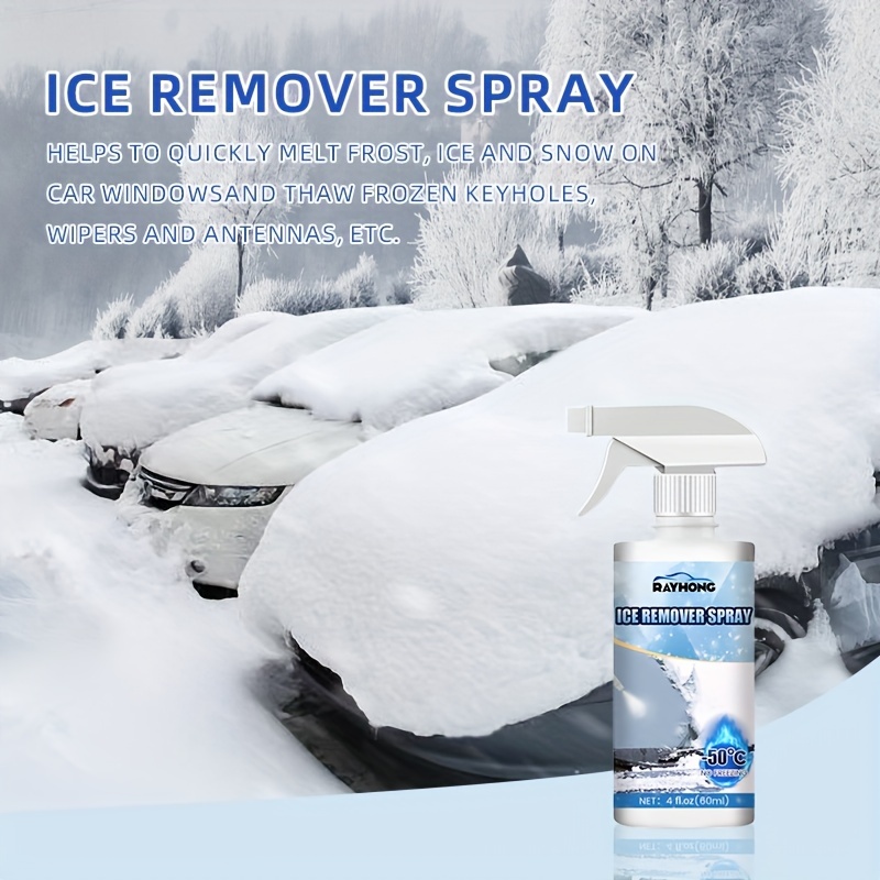 Windshield Deicer Spray for Car, 32 OZ Spray Bottle, Melt Ice Instantly  with No Residue