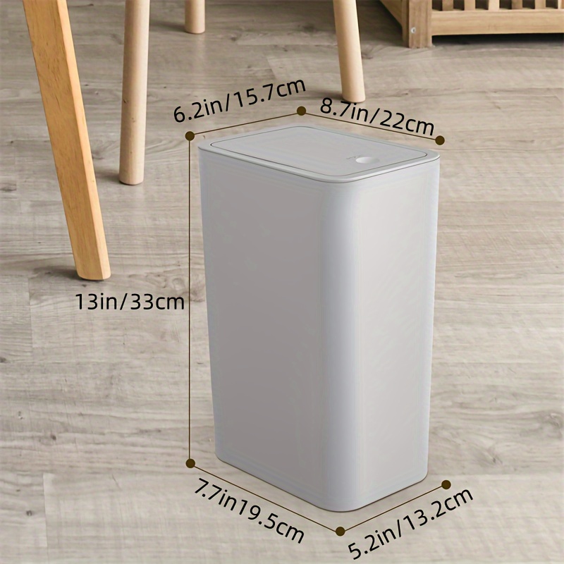 Small Trash Can Open Top Garbage Cans for Kitchen, Office, Dorm, Bathroom, etc. Waste Can for Compact/Tight Spaces The Perfect Bathroom Trash Can - 2
