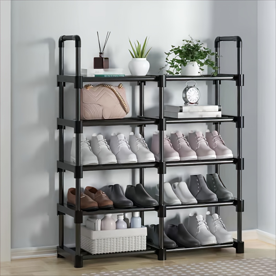 Double Row Shoe Rack, Super Large Multi-layer Shoe Storage Rack For Dorm,  House, Entryway, Hallway, Bedroom, Living Room, Dormitory Organization,  Multifunctional Assembly Shoe Rack, Home Furnishing, Home Organization And  Storage Supplies 