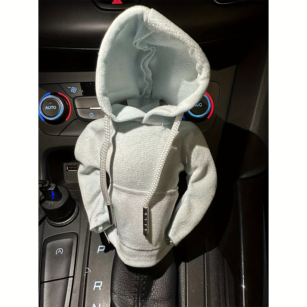 2Pcs Car Gear Shift Cover Hoodie Car Gear Shift Cover, Mini Hoodie for Car  Shifter, Automotive Interior Accessories Shift Knobs Fashionable Hooded  Shirt Car Shifter Knobs Cover Trim 