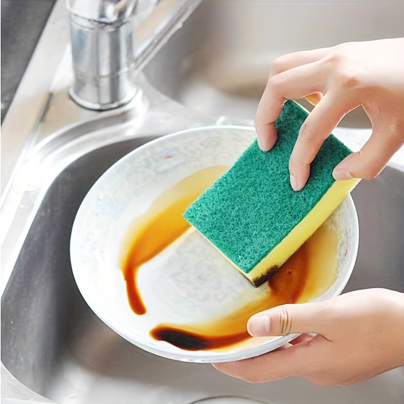 Polyester Cleaning Sponge for Kitchen Daily Use - Pack of 30pcs