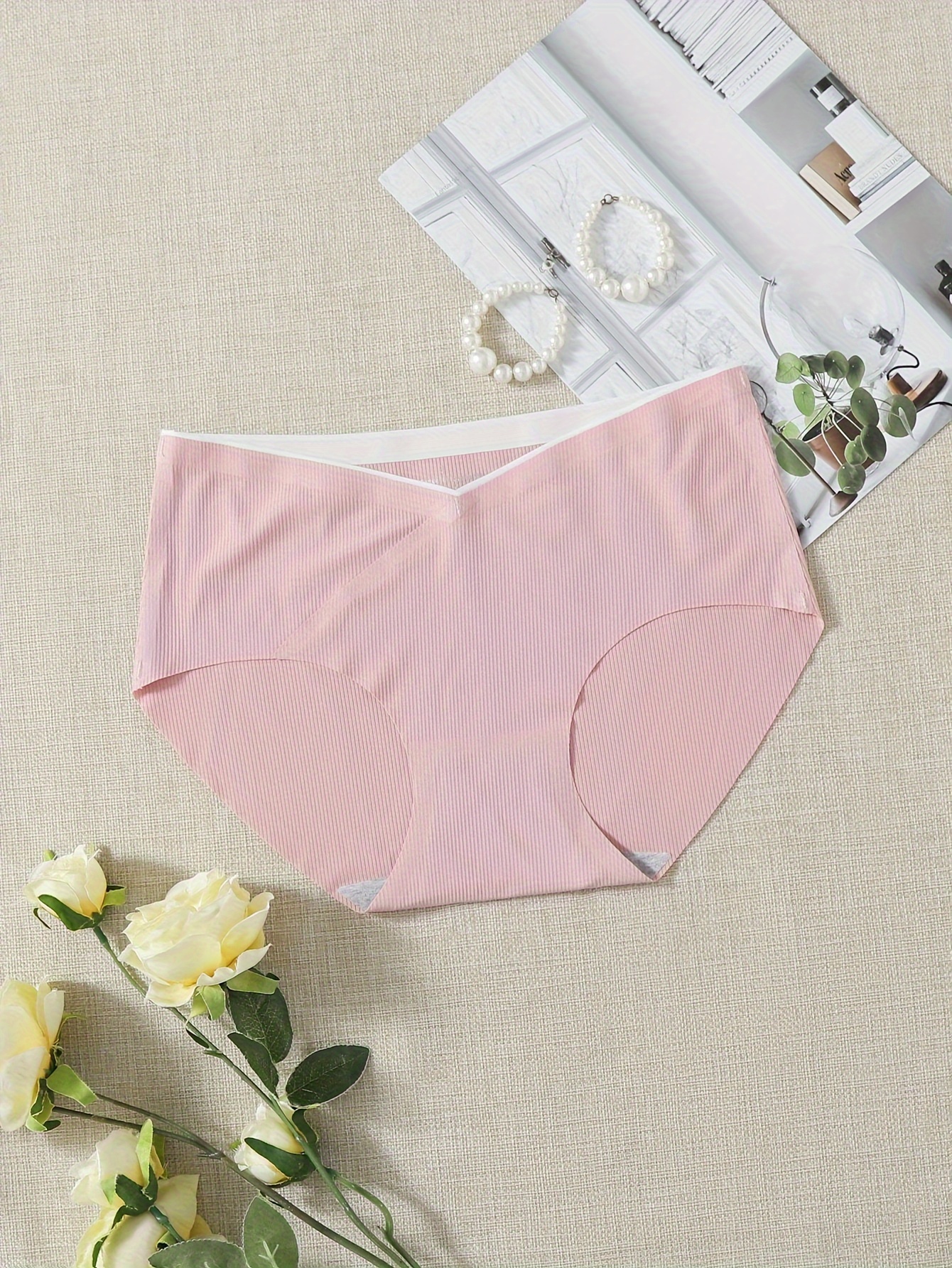 Solid Seamless Briefs Comfy Breathable Stretchy Intimates - Temu