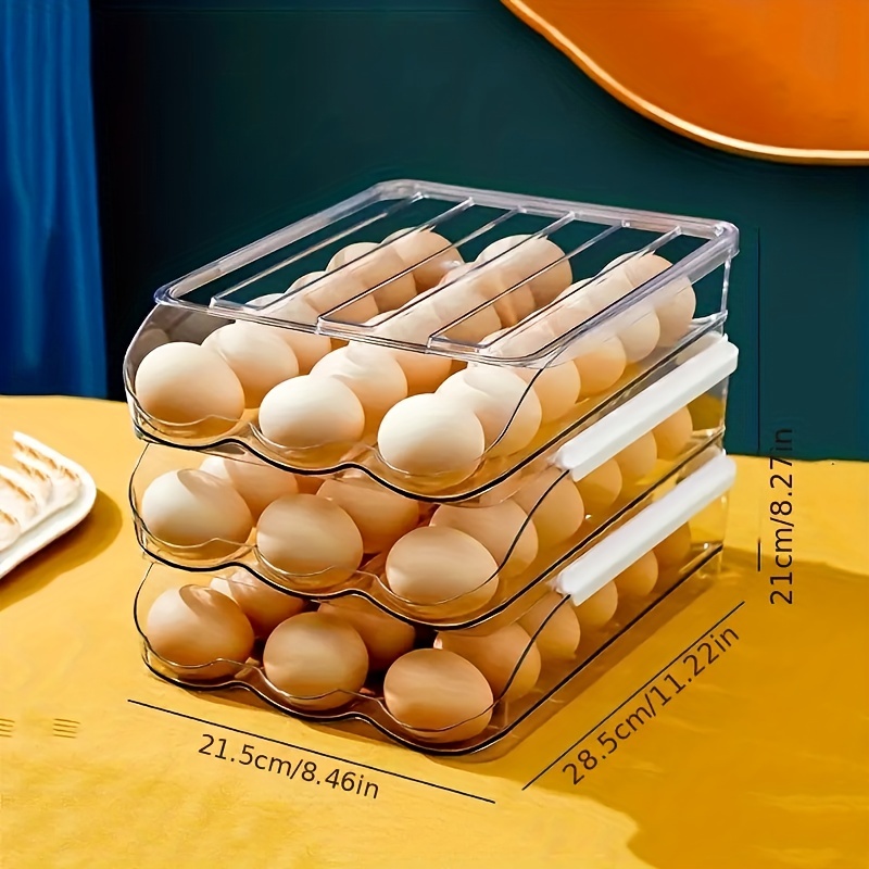 Refrigerator Egg Dispenser Household Kitchen Egg Storage Box - Temu