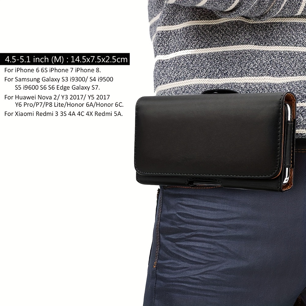 Leather Case for Samsung Galaxy Waist Bag With Belt Loop 