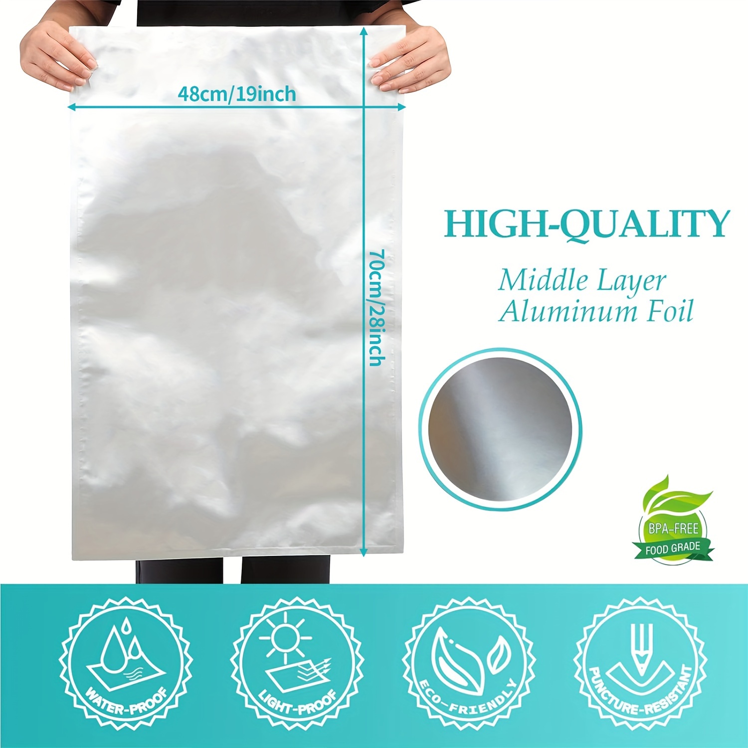 Bolsas herméticas de 9.19 x 13.46 x 5.99 cm, color blanco n.° 4, Mylar 3.54  g, para pastillas recetadas, frente transparente, bolsas de papel de