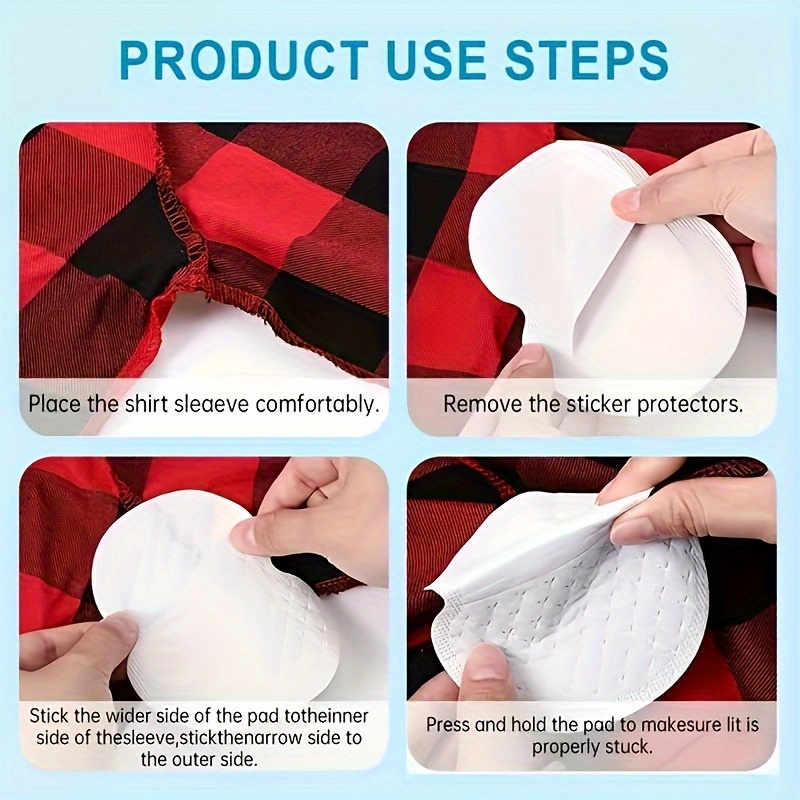50/100pcs Disposable Armpit Sweat Pads - Heavy-Duty Odor Control, Invisible & Breathable Underarm Shields, Durable Summer Sweat Absorbers for Men & Women, White (50 or 100pcs) - Easy to Use, Lightweight for Gym, Travel,