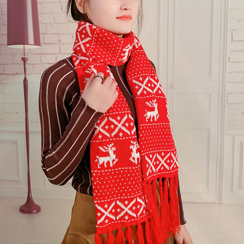 Red cheap winter scarves