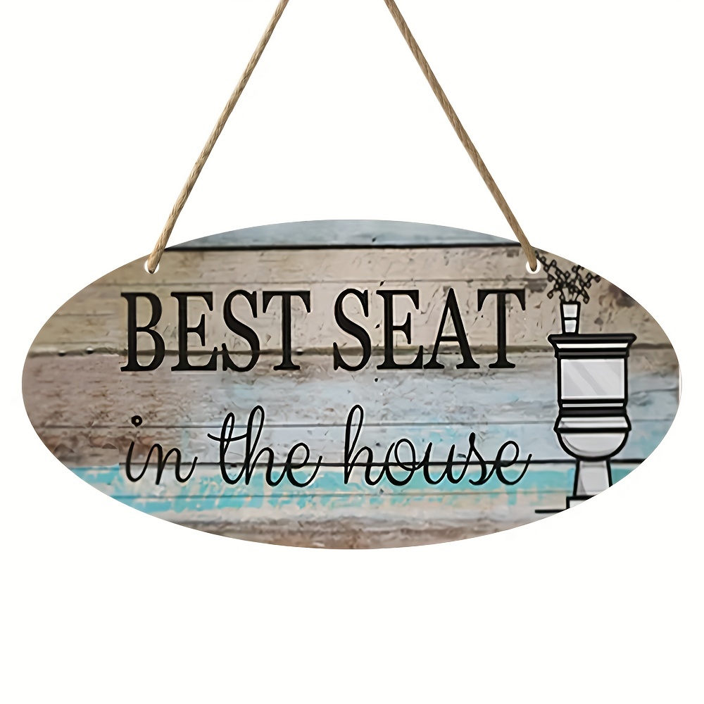 Wooden Board Farmhouse Bathroom Decor Wall Art Bathroom Sign - Temu