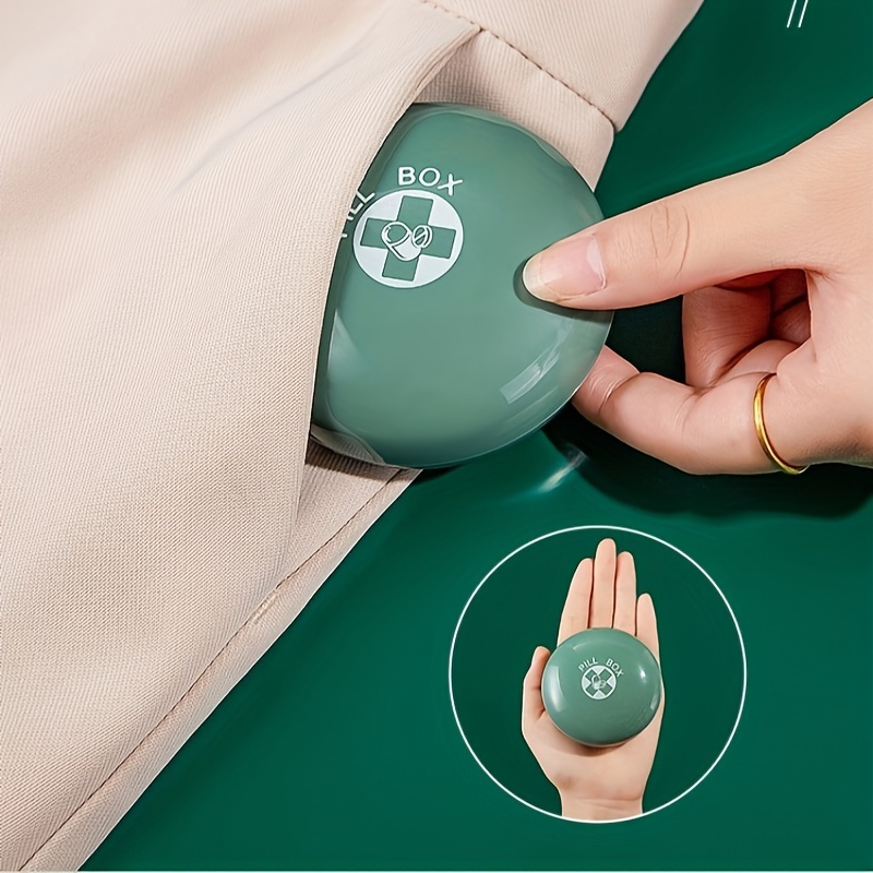 Round Shaped Mini Portable Medicine Box for Travel