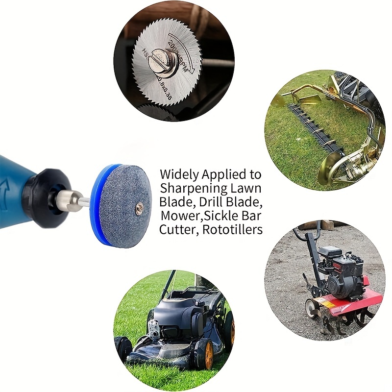 Lawn Mower Blade Sharpener Universal Multi-Sharp Rotary Lawnmower Sharpen  for Power Drill Hand Drill 